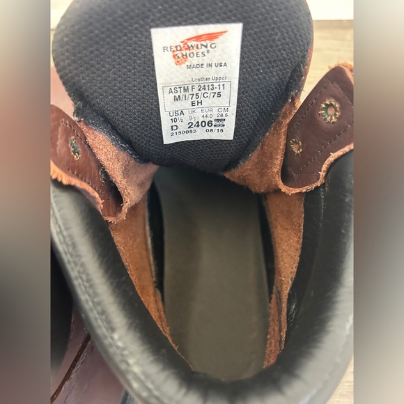 Red Wing Steel Toe 2406 SuperSole 2.0 6" Men's Work Boot - Size 10-1/2 D - Picture 11 of 15